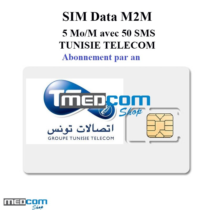 Abonnement un an M2M Tunisie Telecom